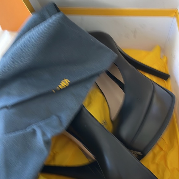 Fendi fendiista  logo tow double platform pump black - Picture 10 of 10